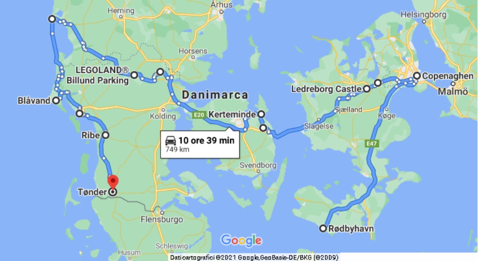 Itinerario Danimarca in camper