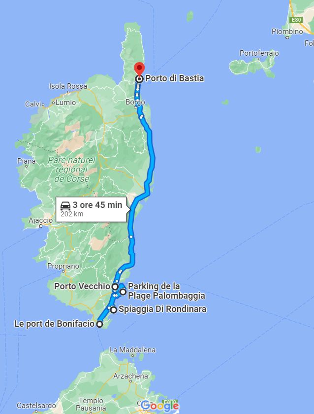 Corsica - itinerario in camper