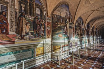Toscana, abbazia di Monte Oliveto Maggiore