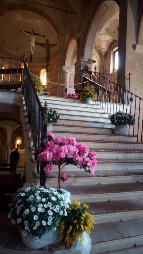 Monteveglio - abbazia, gradinata